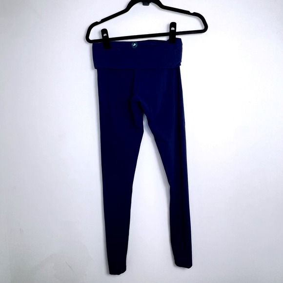 PINK Victoria's Secret Navy Blue Foldover‎ Waist Leggings XS Regular Y2K - Picture 4 of 7